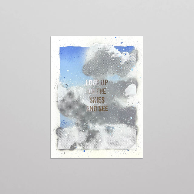 Wish You Were Here - Look up to the skies and see (Hand Finished Print)